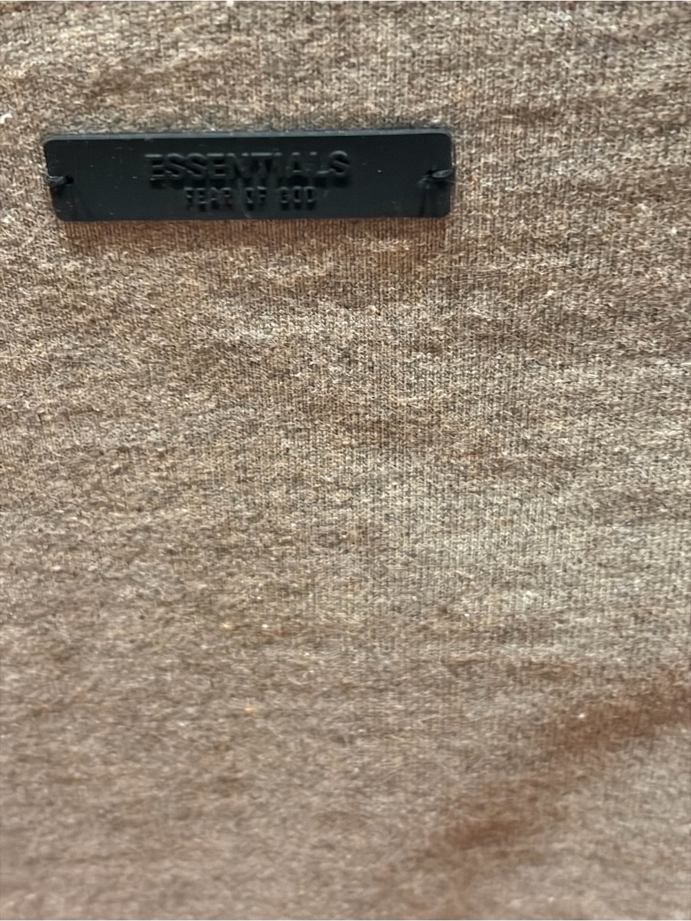 FOG Fear of God Essentials Brown Logo Crewneck Sweatshirt Almost New - Picture 5 of 6